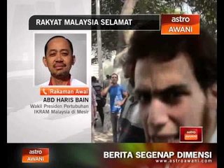 Rakyat Malaysia di Mesir selamat