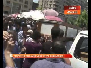 Penyokong Mohamed Morsi sukar dikebumi