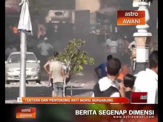 Tentera dan penyokong anti Morsi bergabung