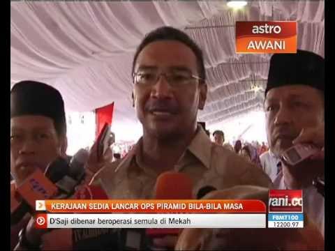 Kerajaan sedia lancar Ops Piramid pada bila-bila masa
