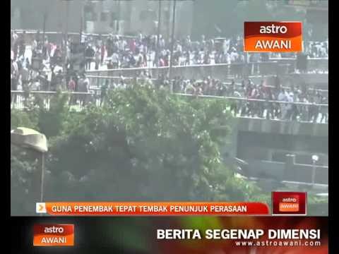 Guna penembak tepat tembak penunjuk perasaan