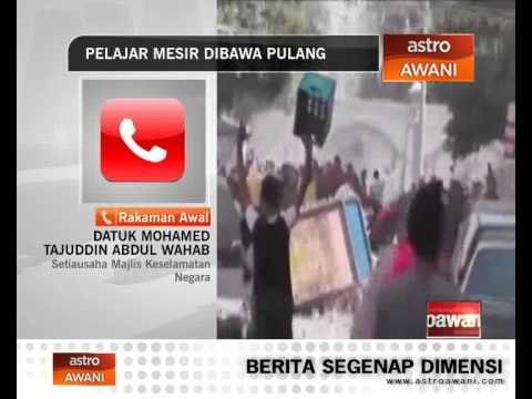 Persiapan membawa pulang pelajar di Mesir