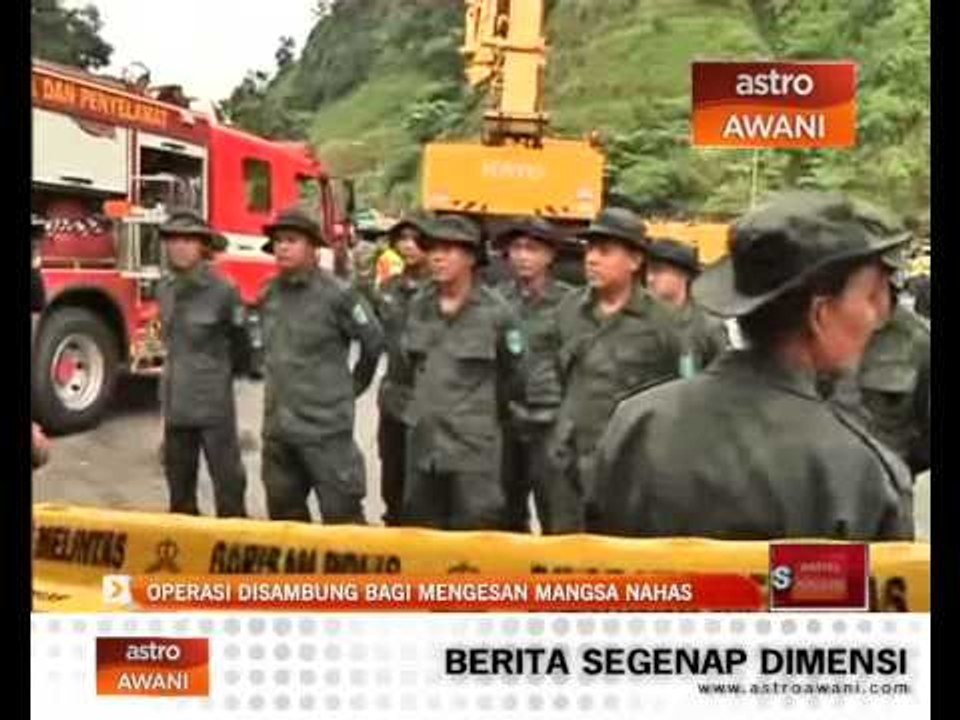 Nahas Maut Bas: Operasi disambung bagi mengesan mangsa nahas