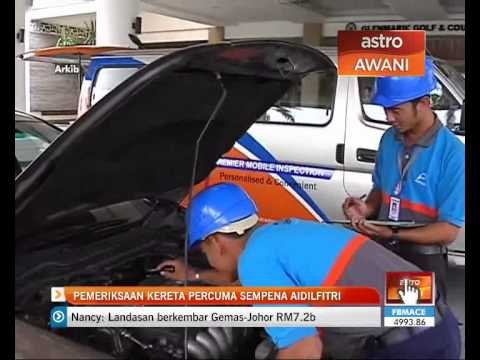 Pemeriksaan kereta percuma sempena Aidilfitri