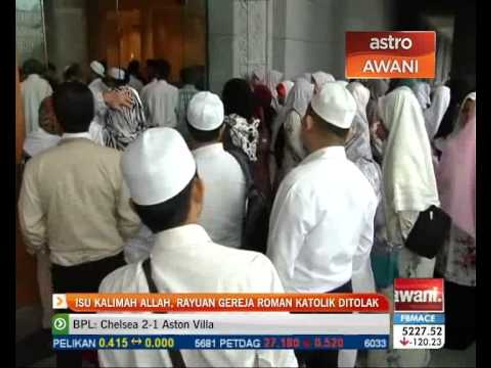 Isu kalimah Allah: Rayuan Gereja Roman Katolik tolak