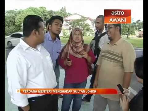 Perdana Menteri menghadap Sultan Johor