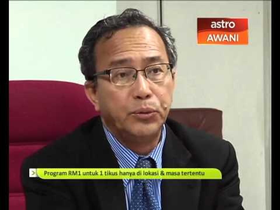 Program RM1 untuk 1 tikus hanya di lokasi & masa tertentu