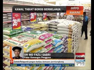 Kawal tabiat boros berbelanja