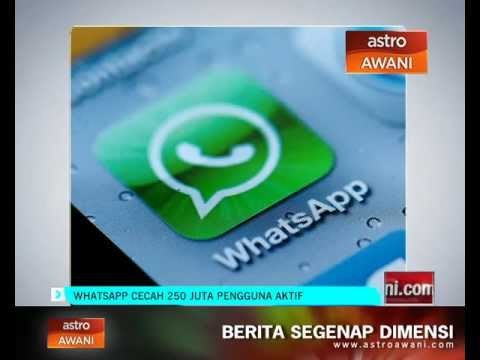 Whatsapp cecah 250 juta pengguna aktif