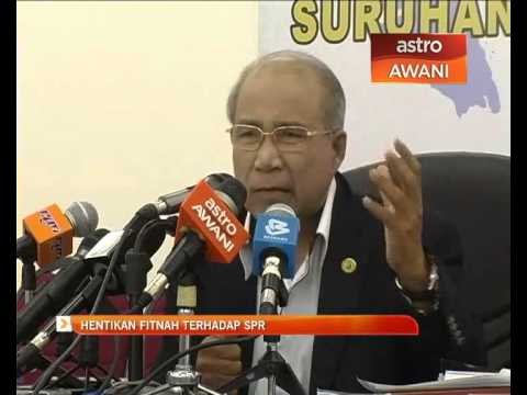 Hentikan fitnah terhadap SPR
