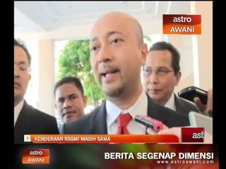 'Kenderaan rasmi masih sama' - Mukhriz