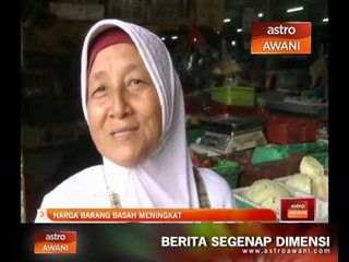 Reaksi harga barang basah meningkat