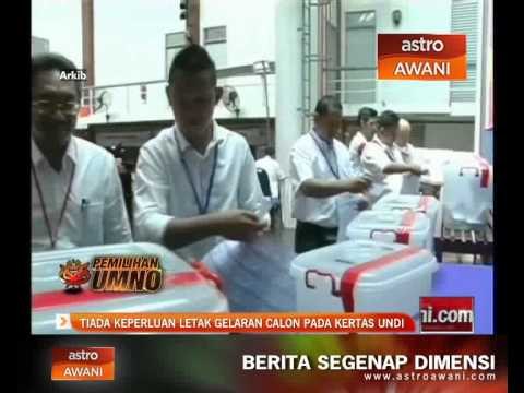 Tiada keperluan letak gelaran calon pada kertas undi