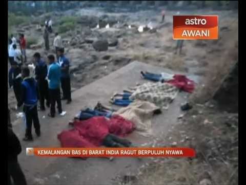 Kemalangan bas di Barat India ragut berpuluh nyawa