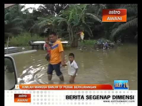 Jumlah mangsa banjir di Perak berkurangan
