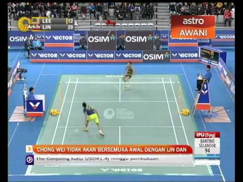 Chong Wei tidak akan jumpa Lin Dan pada pusingan awal