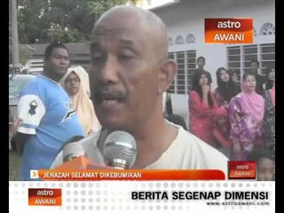 Jenazah mangsa rompakan selamat kebumikan