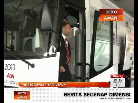 The Red Devils tiba di Jepun