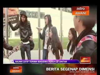 Najwa Latif terima basiswa penuh di UNITAR