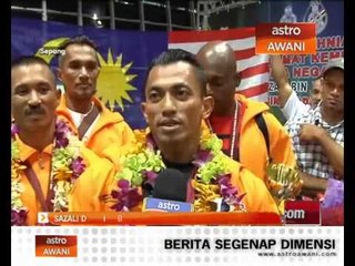 Sazali Samad diberi sambutan wira
