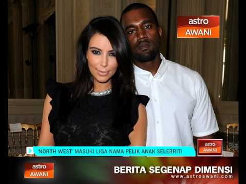 'North West' masuki liga nama pelik anak selebriti