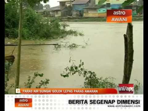 Paras air Sg Golok lepasi paras amaran