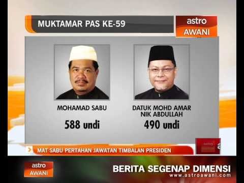 Mat Sabu pertahan jawatan Timbalan Presiden