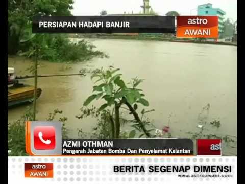 Paras air sungai di Kelantan semakin meningkat