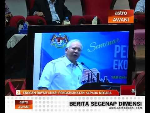 Enggan bayar cukai pengkhianatan pada negara