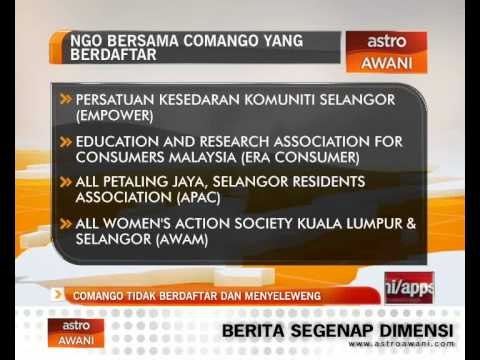 Comango tidak berdaftar dan menyeleweng