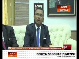 Penggunaan kereta sewa lebih jimatkan belanja