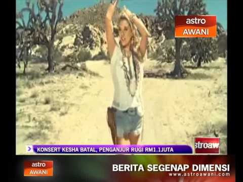 Konsert Kesha batal, penganjur rugi RM1.1 juta
