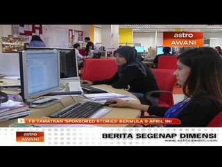 FB tamatkan 'sponsored stories' mulai 9 April 2014