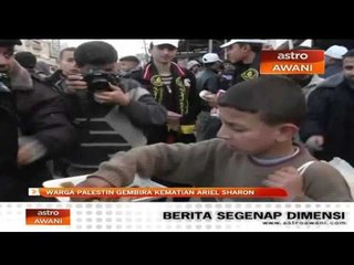 Warga palestin gembira dengan kematian Ariel Sharon