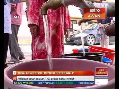 Bekalan air terjejas dikawasan Selangor pulih berperingkat