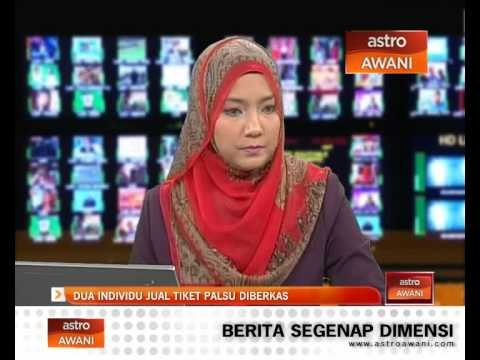 2 orang penjual tiket palsu berjaya berkas