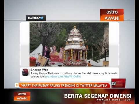 'Happy Thaipusam' paling trending di Twitter