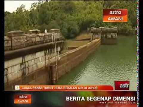 Cuaca panas turut jejas bekalan air di Johor