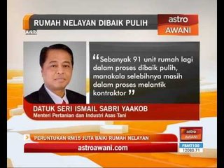 Download Video: Peruntukan RM15 juta baiki rumah nelayan