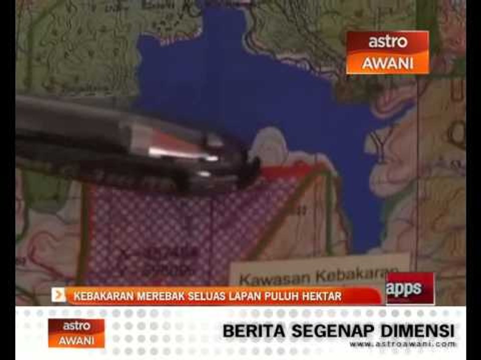 80 hektar hutan terbakar