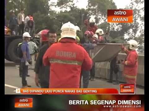 Bas dipandu laju punca nahas bas Genting