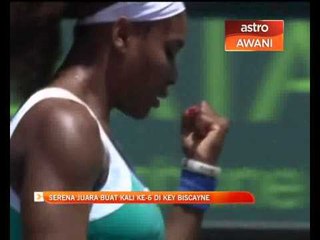 Serena juara buat kali ke-6 di Key Biscayne
