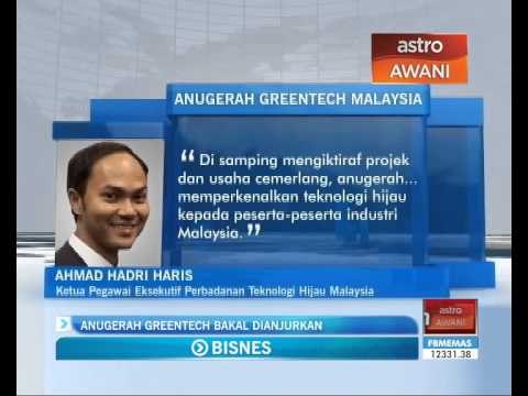 Anugerah Greentech Malaysia bakal diadakan