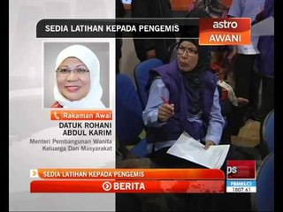 Sedia latihan kepada pengemis