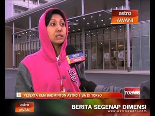 Peserta Kem Badminton Astro tiba di Tokyo