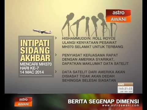 Intipati Sidang Akhbar Mencari MH370 hari ke-7