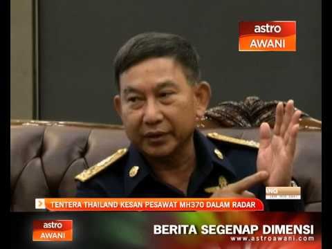 Tentera Thailand kesan pesawat MH370 dalam radar