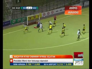 Malaysia atasi cabaran Afrika Selatan