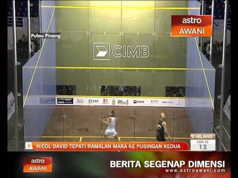 Nicol David tepati ramalan mara ke pusingan kedua