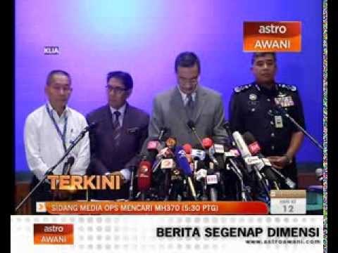 Sidang media Ops Mencari MH370 hari ke-12 (5:30pm)